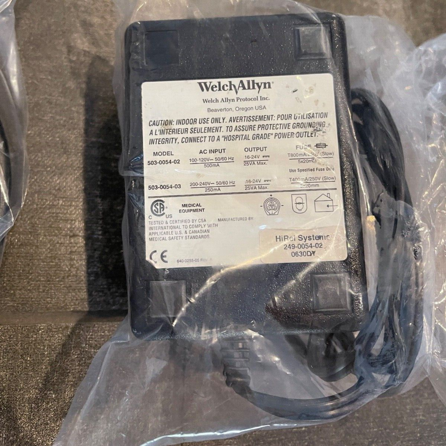 Welch Allyn ProPaq Vital Signs Monitor Charger – 3 Pins 4 Welch Allyn ProPaq Vital Signs Monitor Charger – 3 Pins