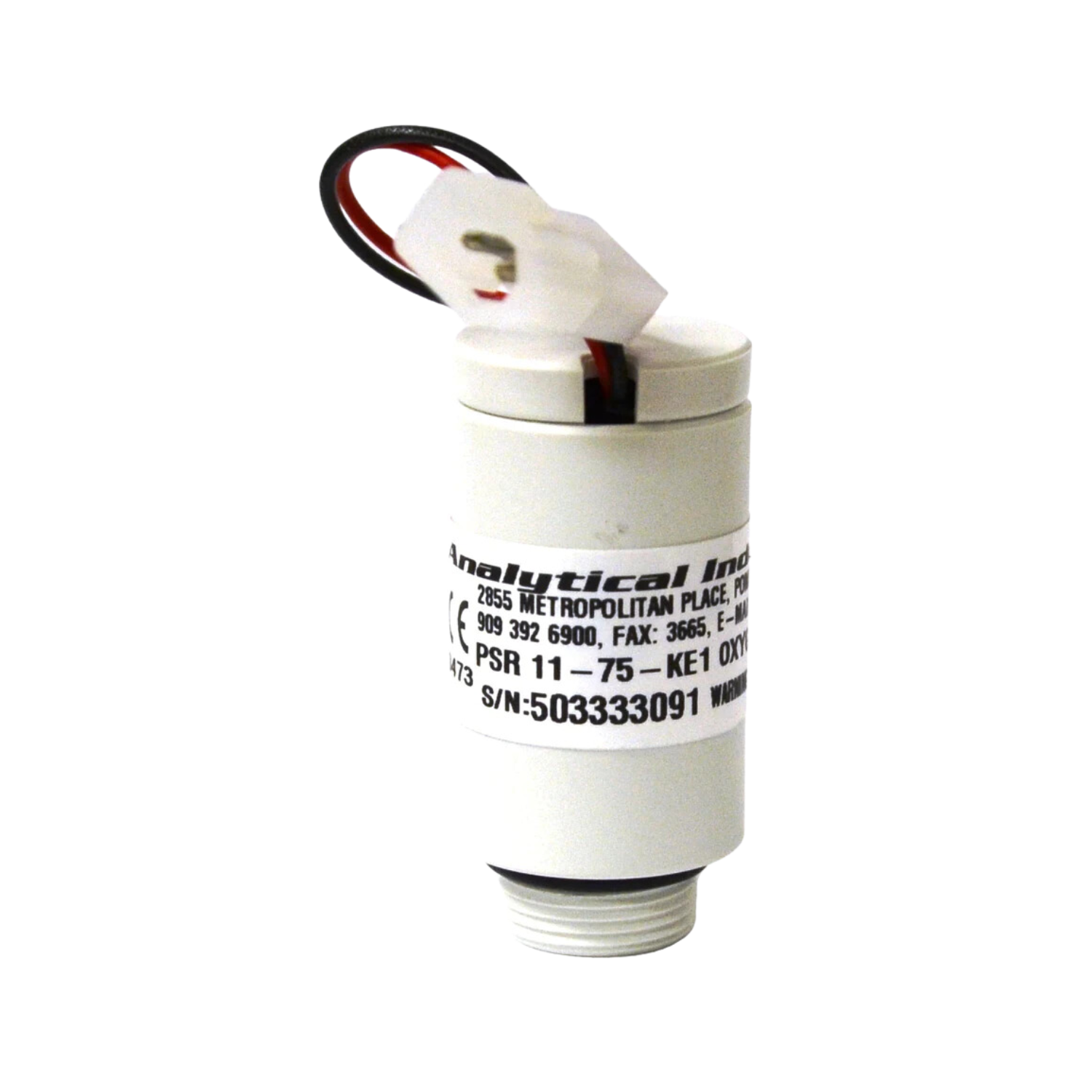 Replacement galvanic oxygen sensor for use in Maxtec OM25A and Vaportherm Precision Flow.